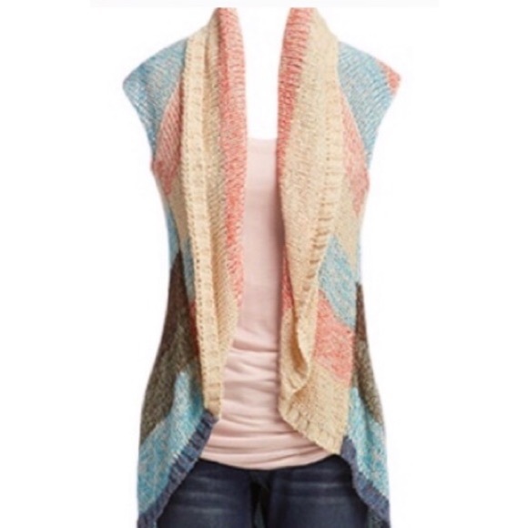 CAbi Sherbet Line Up Circle Cardigan/Vest/Shrug/Sweater Style 216 XS/Sma… - Picture 5 of 12